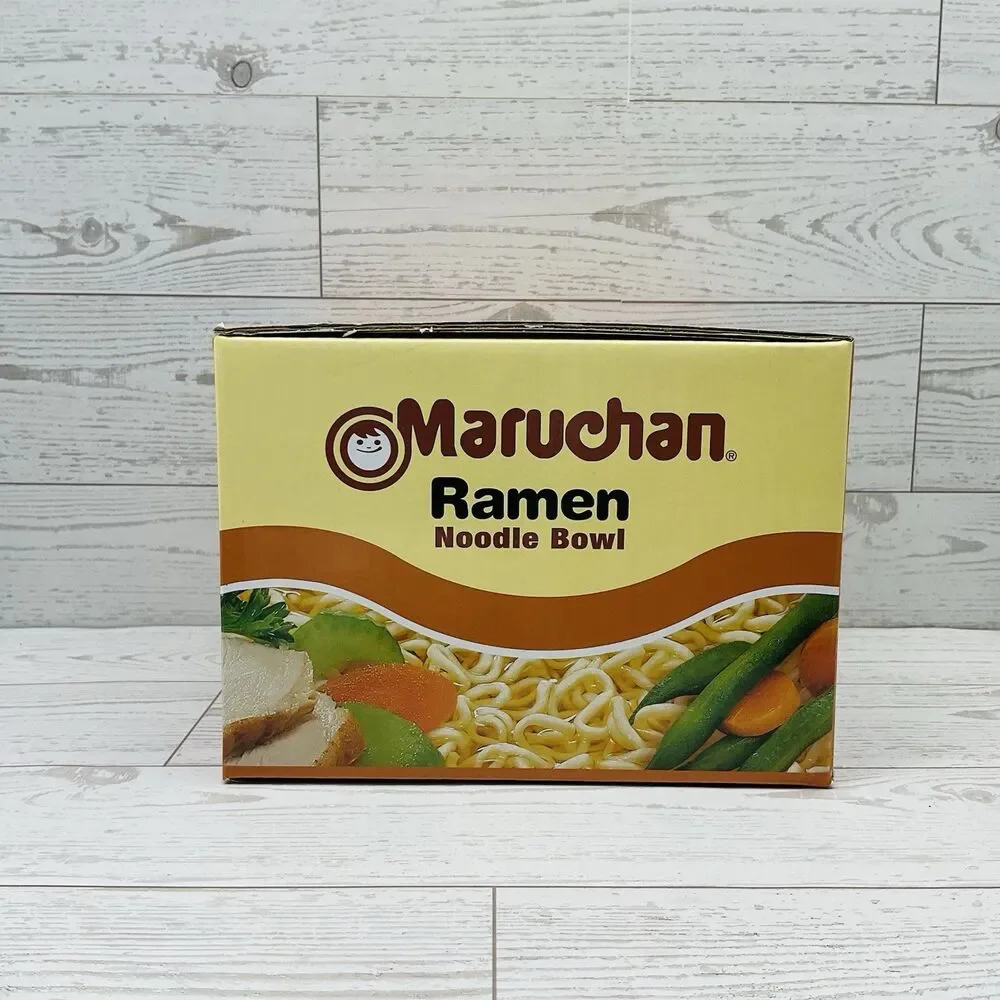 Bowl Maruchan Ramen Noodle Bowl w/ Chopsticks Chicken Flavor - Picture 2 of 7
